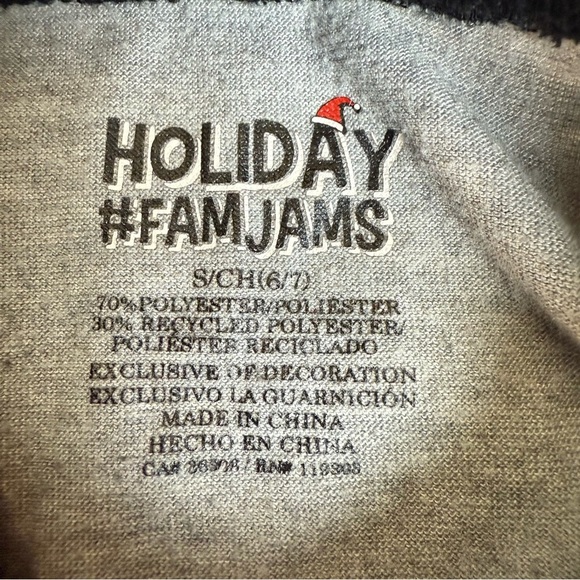 Beary Cute Kids Pajamas Set - Red and Black Plaid - Picture 3 of 6